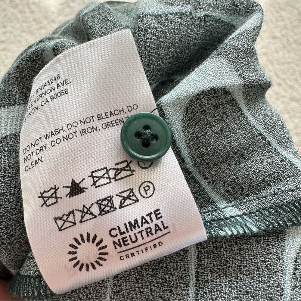 Reformation Port Green Retro Dress - Picture 8 of 9